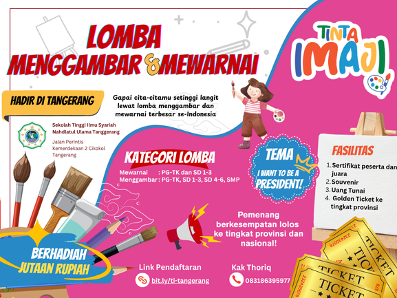 Lomba Menggambar Mewarnai PG TK SD SMP Kota Tangerang Oktober 2025